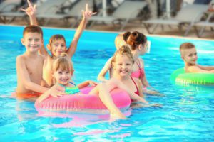 Kids Swimming at Lilyana