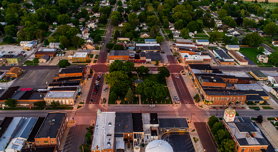 town square in Illinois